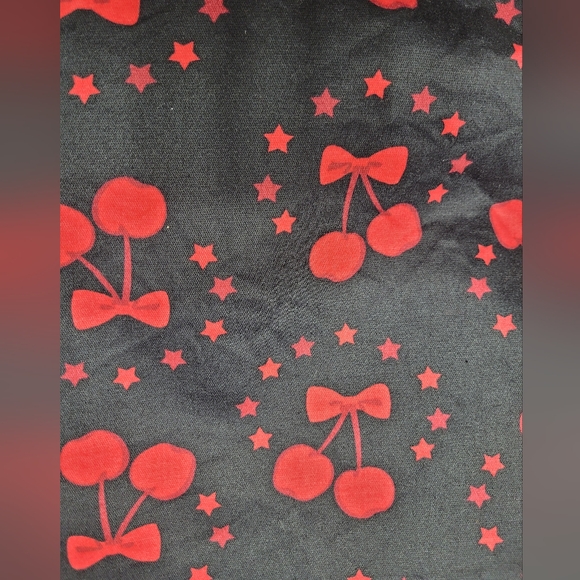 Collectif Cherry Midi Skirt with Notched Waist, VGUC, Size 12 - Picture 5 of 8